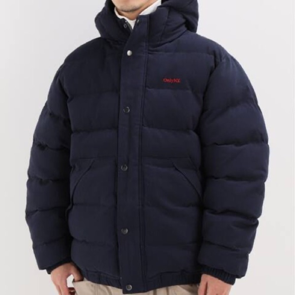 Only NY herringbone winter puffer coat